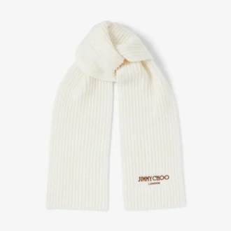 Yukiko Latte Cashwool gebreide sjaal
