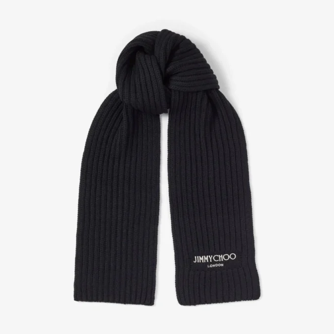Yukiko zwarte sjaal van cashwool