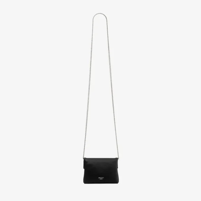 Zachte kaarthouder met ketting Zwarte satijnen kaarthouder met kristallen strik Zachte kaarthouder met ketting Zwarte satijnen kaarthouder met kristallen strik