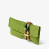 Zandra Clover suède clutch met kralenarmband Zandra Clover suède clutch met kralenarmband
