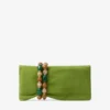 Zandra Clover suède clutch met kralenarmband Zandra Clover suède clutch met kralenarmband