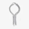 Zandra-ketting Kristallen ketting met zilveren afwerking Zandra-ketting Kristallen ketting met zilveren afwerking