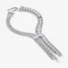 Zandra-ketting Kristallen ketting met zilveren afwerking Zandra-ketting Kristallen ketting met zilveren afwerking