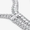 Zandra-ketting Kristallen ketting met zilveren afwerking Zandra-ketting Kristallen ketting met zilveren afwerking