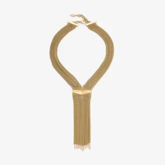 Zandra-ketting Vintage gouden kroonluchterketting met Diamanten