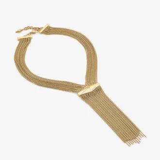 Zandra-ketting Vintage gouden kroonluchterketting met Diamanten