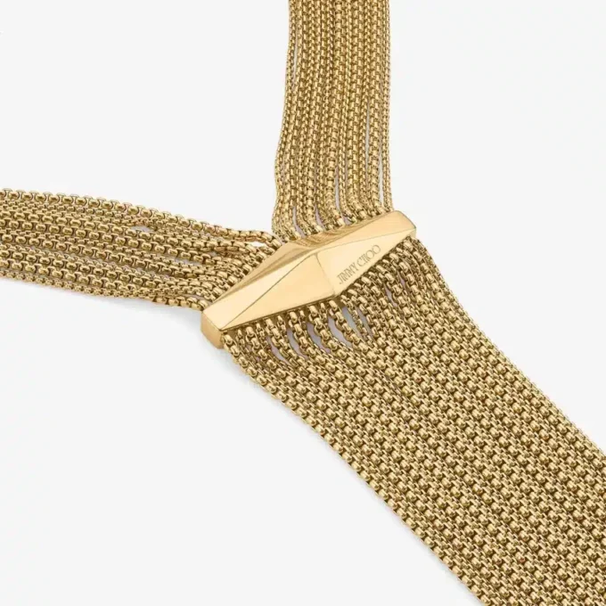 Zandra-ketting Vintage gouden kroonluchterketting met Diamanten Zandra-ketting Vintage gouden kroonluchterketting met Diamanten