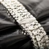 Zandra zwarte vintage metallic leren clutch Zandra zwarte vintage metallic leren clutch