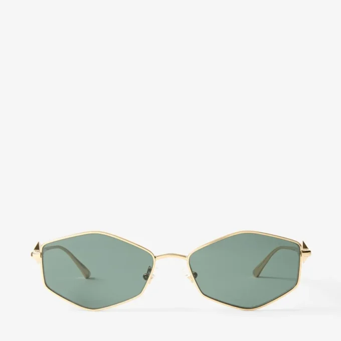 Zoey gouden geometrische zonnebril Zoey gouden geometrische zonnebril