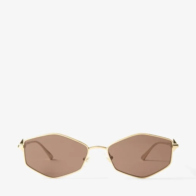 Zoey gouden geometrische zonnebril Zoey gouden geometrische zonnebril